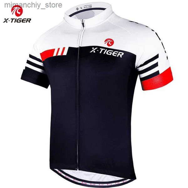 Cycling Jersey Sets X-TIGER Quick Dry Bicycle Jersey Summer Short Seves MTB Bicycle Clothing Ropea Ciclismo Racing Bicyc Clothing Q240612
