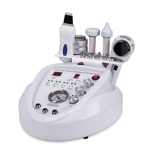 Multi-Functional Beauty Equipment 5In1 Diamond Peeling Dermabrasion Skin Scrubber Microcurrent Face Lifting Machine Water Spray Blackhead Re