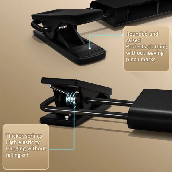 5-10PCS Pants Hanger Adjustable Clips Space Saving Anti-Slip Metal Rack Women&#039;s Skirt Clothes Organizer Socks Lingerie Racks