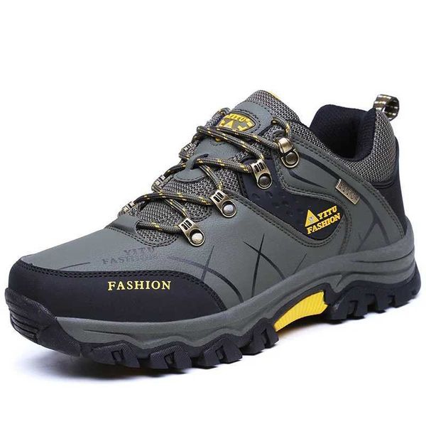 Homens de moda Botas de caminhada ao ar livre para homens tênis de montanha não deslizam o trabalho de bota shoesc241217