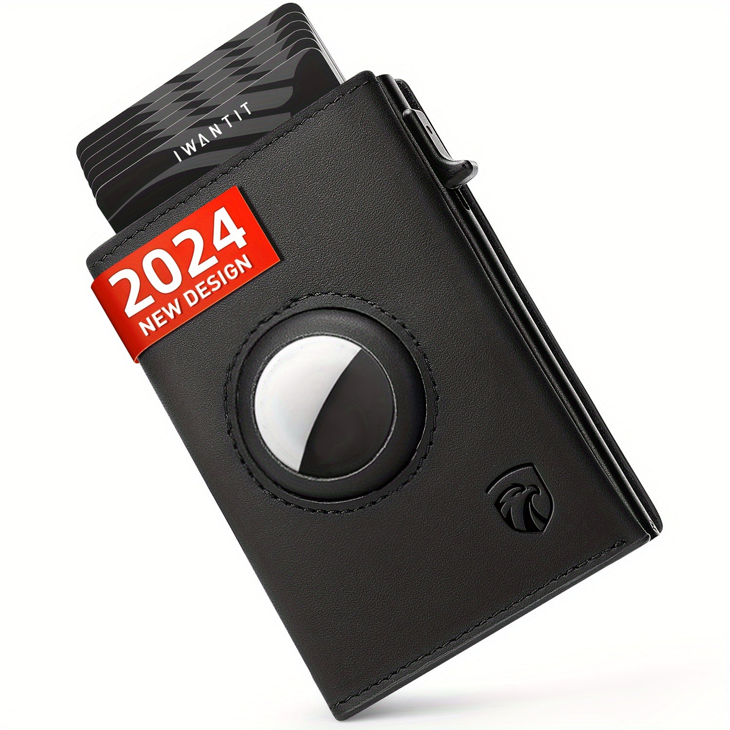 TEMU Smart Airtag Wallet For Men - Quick Pop Up, Rfid Protected, Secure Airtag Holder- Credit Card Holder, Gifts For Men, Dad, Boyfriend