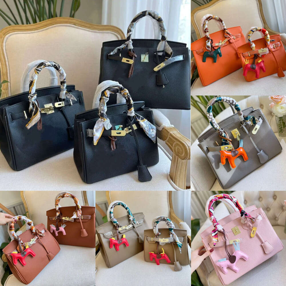 Evening Bags Designer Totes Large Premium Womens Shoulder Shopping Bag Cowhide Grain Genuine Leather Plated Gold Lock Fashion Letter Handbag Horse S