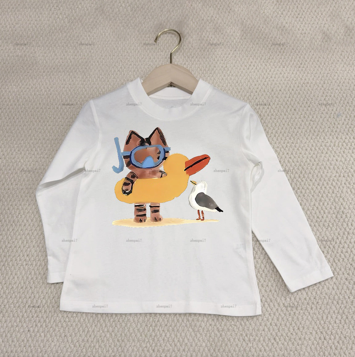 Top kids hoodie Animal patterns child pullover designer baby clothes round neck Slim model girls boys sweater A800X22N279-b