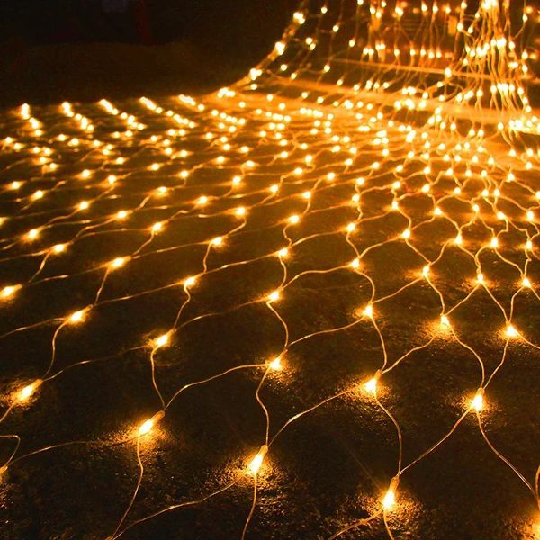 Outdoor Fishing Net Curtain Fairy Light Garden Decoration Street Years 240929
