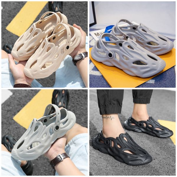 Mens womens sandals Versatile Buckle EVA Sandal Shoes - Soft Material Easy Grey black beige slippers Soft cool Wear Platform shoes slides