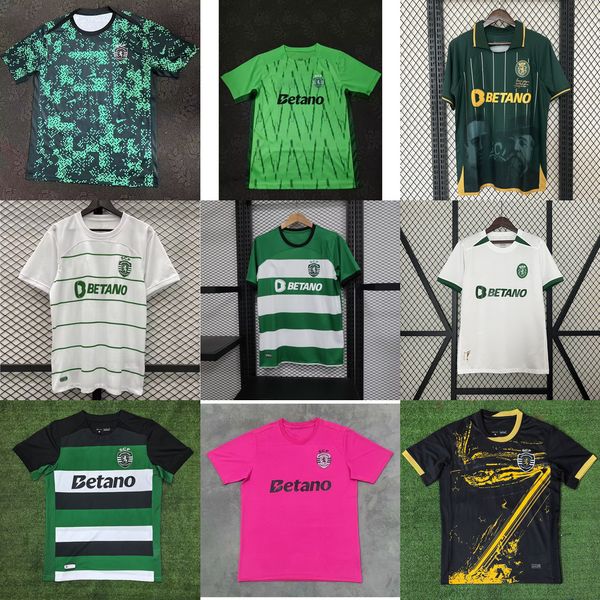 2024 2025 Lisbon SpOrTing CP Soccer Jerseys GYOKERES G.INACIO Long Retro 2001 2003 2004 Football Shirts COATES PEDRO G. MATHEUS.R PAULINHO E