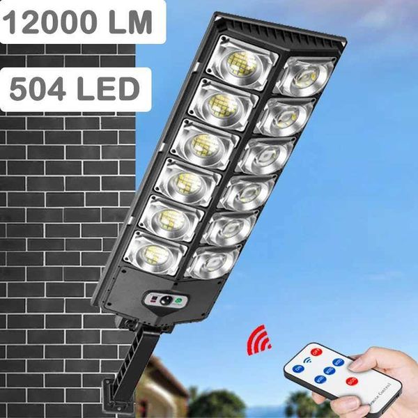 Solar Lights Outdoor Waterproof Motion Sensor LED Street Lamp 12000 Lumens Sunlight for Garden Yard Gardening Detector Spotlight Y240820