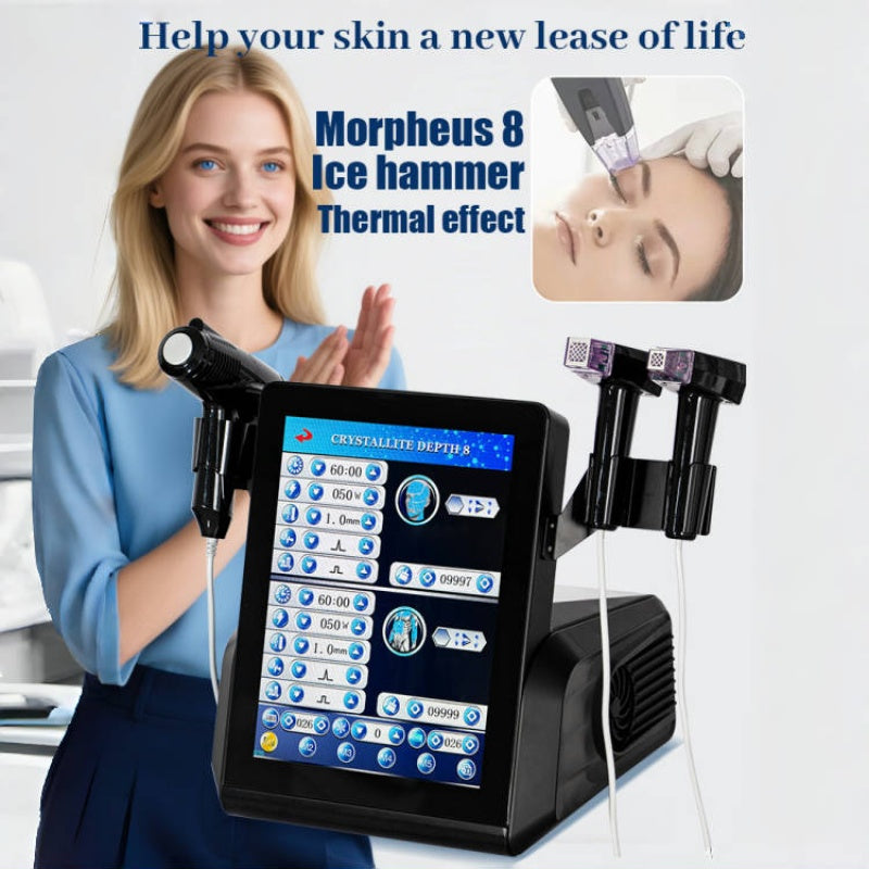 Professional RF Microneedling Machine Facial Skin Care Beauty With12 24 40 Nano Pin Cartridge