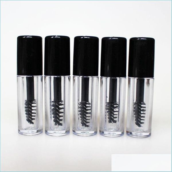 Packing Bottles 0 8Ml Empty Mascara Tube Eyelash Cream Vial-Liquid Bottle Sample Cosmetic Container With Leak Proof Inner Black Cap Dhxtc