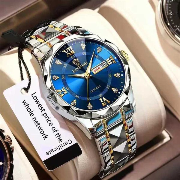 Fashion Business Watch Men Warterproof Sports Mens Watch Top Brand Luxury Clock Male Quartz Wristwatch Relogio Masculino 2024 Z250207