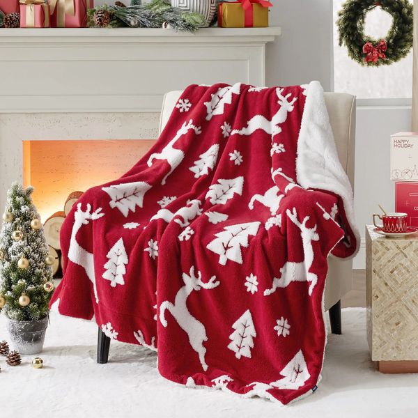 Home&gt;Foreign Books&gt;Literature&gt;Literature&gt;Soft and Warm Sherpa Christmas Throw Blanket for Couch Sofa Bed Winter Blanket for Chri