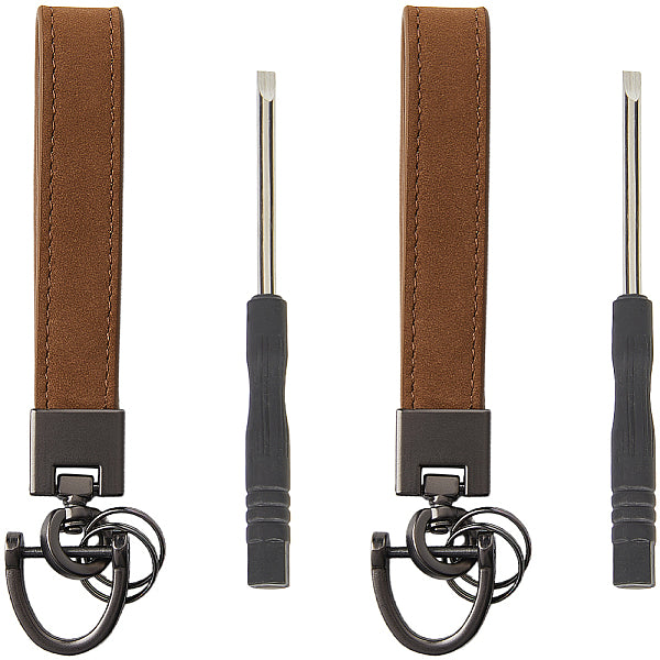 Rindsleder Schlüsselanhänger