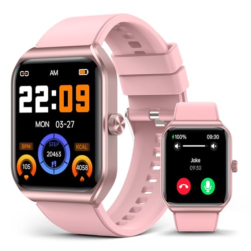 Smart Watch for Women with SOS Emergency Alert, 1.91" GPS Watcher with 100+ Sports Modes, Blood Pressure-Blood Oxygen-Heart Rate-Sleep Monitor, IP68 W