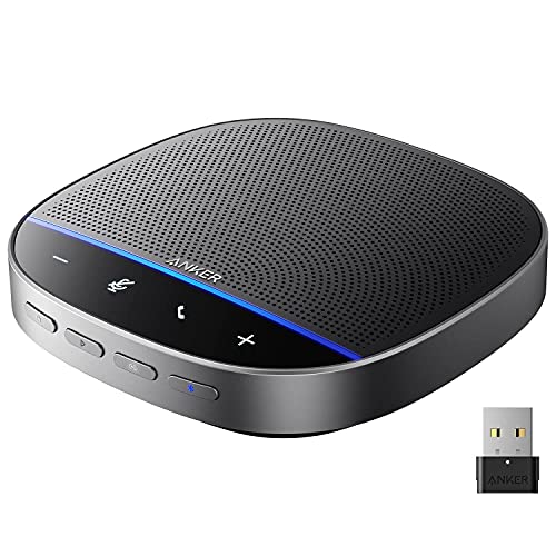 Anker PowerConf S500 Speakerphone With Zoom Rooms Certification, USB-C Conference Speaker, Bluetooth Speakerphone, Microphone With Premium Voice Picku
