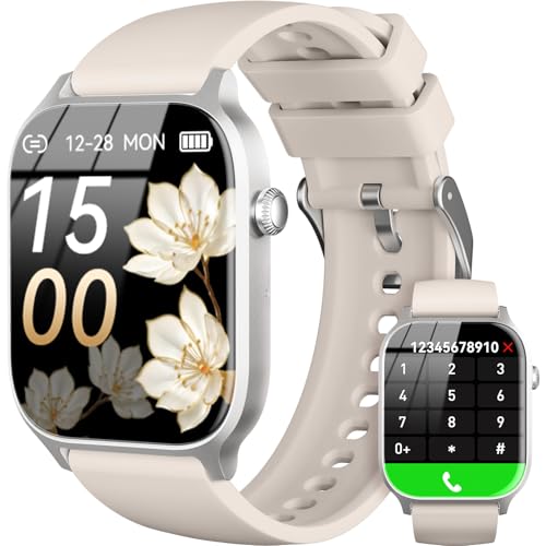 Smart Watch for Men Women- Answer-Make Call, IP68 Waterproof Fitness Tracker Watch with Heart Rate Monitor Sleep Step Counter (Starlight, 1.83) 1.83 S