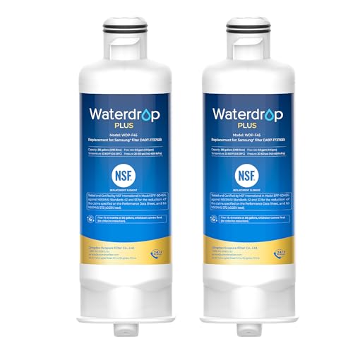 Waterdrop Plus DA97-17376B Water Filter Replacement for Samsung® HAF-QIN-EXP, DA97-08006C, NSF-ANSI 401&53&42&372 Certified Refrigerator Water Filter