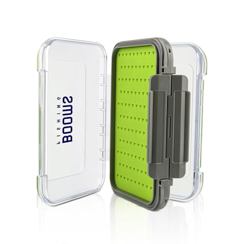 Booms Fishing FF2 Fly Fishing Accessories and Tools Kit: Forceps, Nipper, Line Straightener, Zinger, Two-Sided Fly Box Assortment Fly Box Only