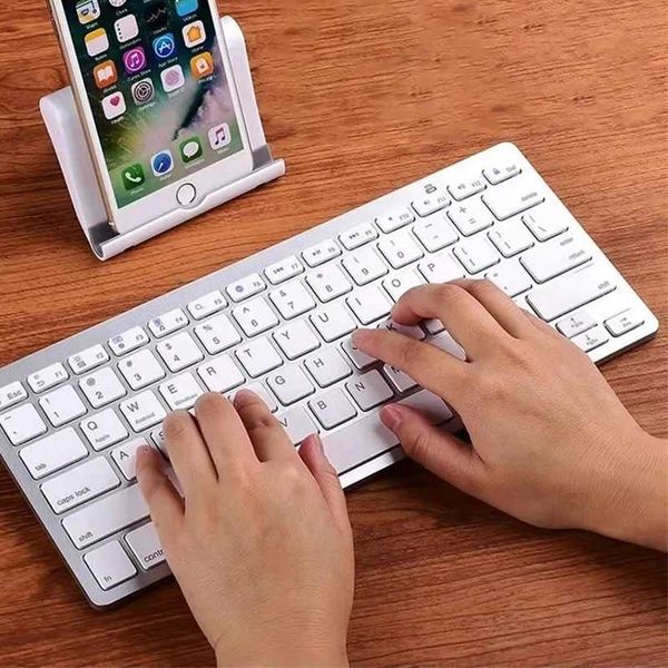 Keyboards Mini Wireless Keyboard Portable Bluetooths PC Tablet Smart Cell Mobile Phone Computer DIP 78Key for Ipad Accessories z241127