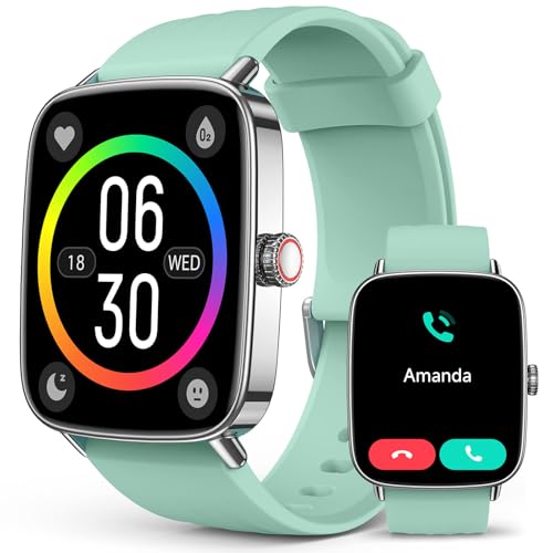 SOUYIE Smart Watch for Men Women, 1.85" AI Voice Smartwatch, 24-7 Heart Rate Monitor, Stress-SpO2-Sleep Tracker, IP68 Waterproof, Weather, 100+ Sports