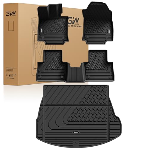 3W Floor Mats & Cargo Liner Fit Lexus NX- NX250- NX350 2022-2025 (Not Fit for NX350h- NX450h+), TPE All Weather Custom Fit Floor Liner for Lexus NX, 1