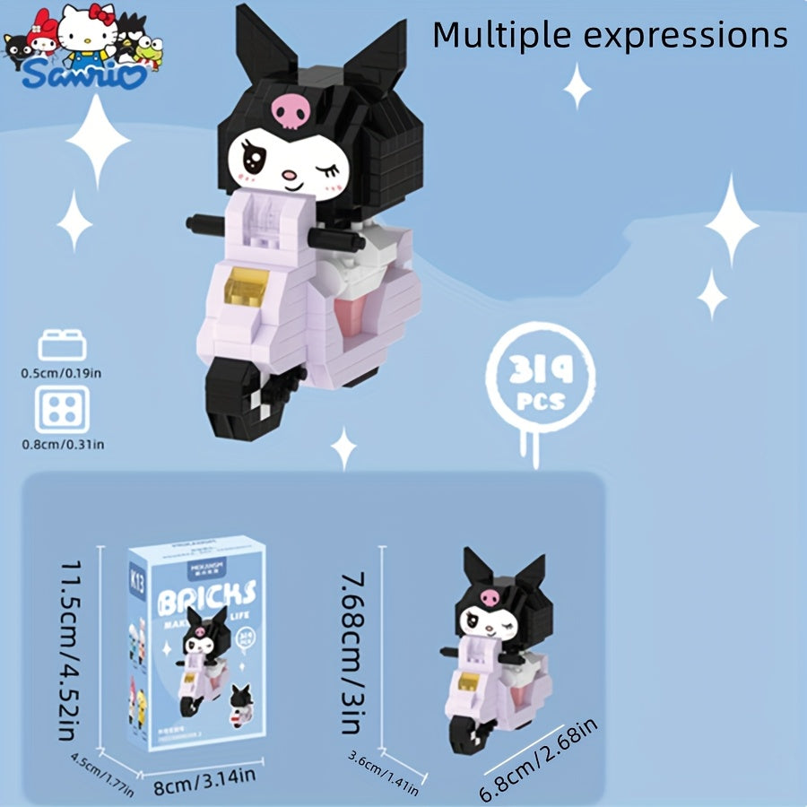 TEMU For Hello Kitty Building Blocks Decoration, Animal Character Model Building Blocks, For Cinnamoroll, For Kuromi Cartoon Collectibles Toys, Party