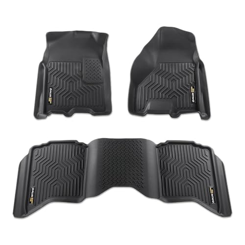 G-PLUS Floor Mats Compatible with Dodge Ram 2500-3500 2010-2018-Fit Dodge Ram 1500 2009-2023(19-23 Classic Body) Crew Cab w-Auto Trans All Weather Ful