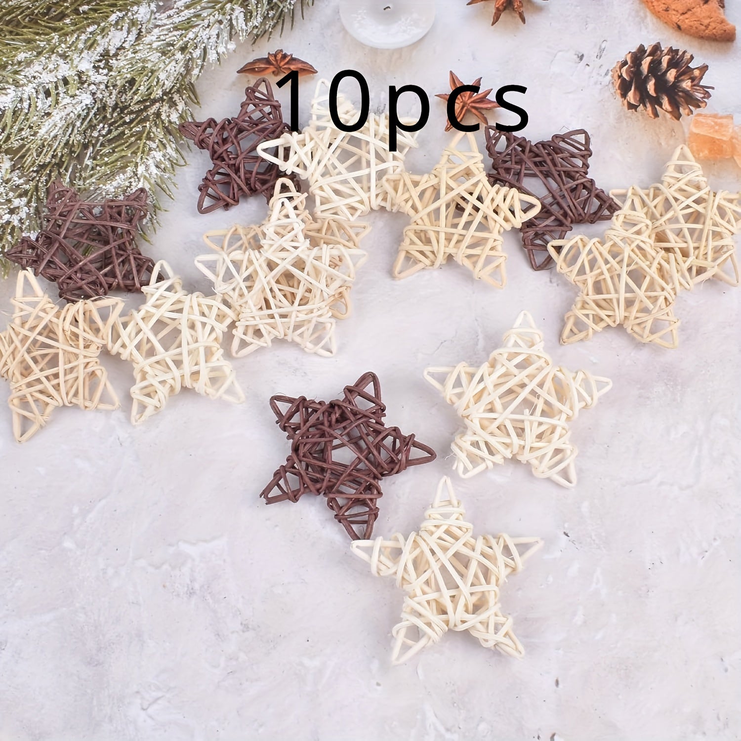 TEMU 10pcs Handcrafted Ornaments - Versatile Decor For Easter, Weddings, Parties, And Crafts | Elegant Vase Filler And Diy Hanging Accessories For