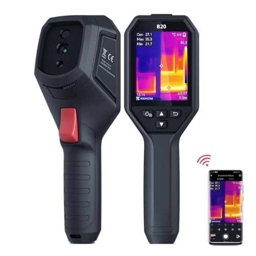 HIKMICRO B20-Wärmebildkamera mit 256 x 192 IR-Auflösung, 2MP-thermocamera, Wifi, Software, Bildwiederholfrequenz 25 Hz, 3.2" LCD, Vollbildmessung, I