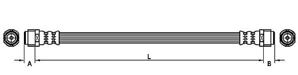 Brake Hose METZGER 4110360
