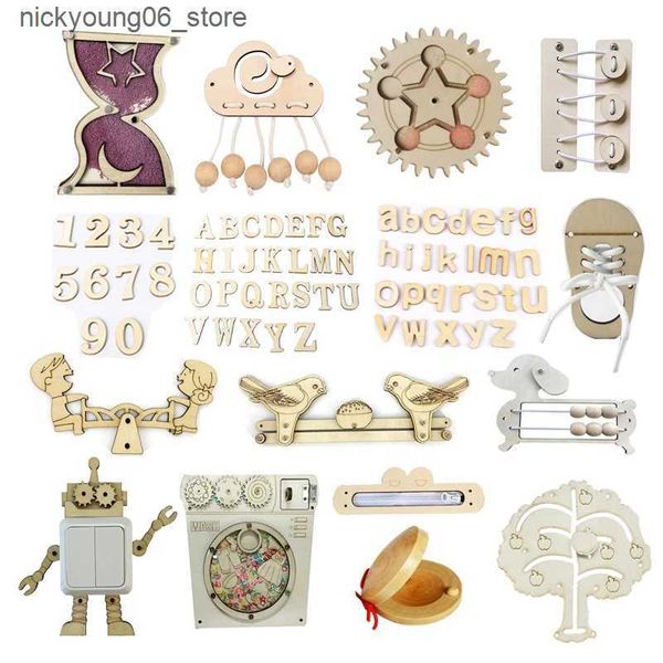 Baby Toy DIY Toys Baby Montessori Sensory Activity Board Accessories Fine Motor Skill Cognition Toy Games Children Busy Board L240910