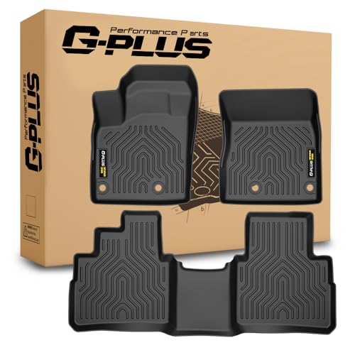G-PLUS Floor Mats Fit Nissan Rogue 2021 2022 2023 2024 2025(Not for Sport Models) Floor Liners,Custom Fit TPE All Weather Protection Heavy Duty Floor