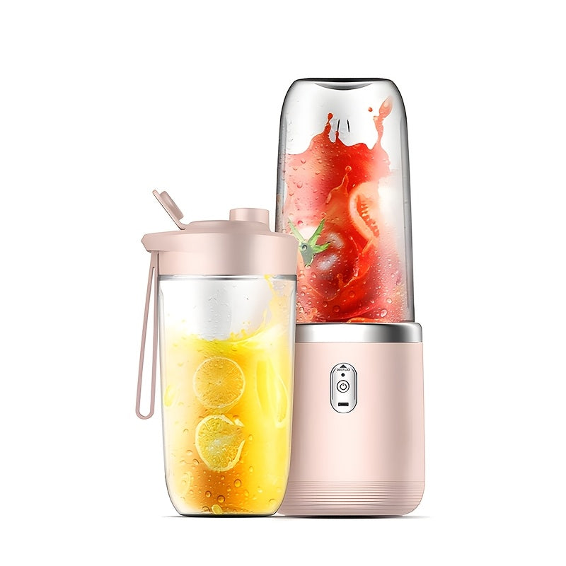 TEMU 1pc, Rechargeable Portable Juicer Cup, Small Portable Juicer With Extra , Compact & Multifunctional, Design For Juicing, Household, Camping, ,