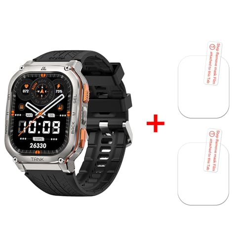 KOSPET Tank M3-M3 Ultra GPS Smart Watch with Tempered Glass Screen Protector(2 Pack)