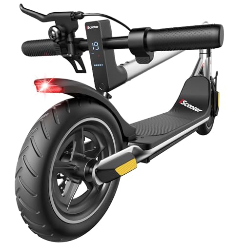 iScooter Electric Scooter for Adults & Teens, 500-650 Peak Power, Up to 15-18-25 Miles Range, 19-22-25 MPH Top Speed, Cruise Control, Dual Braking Sys
