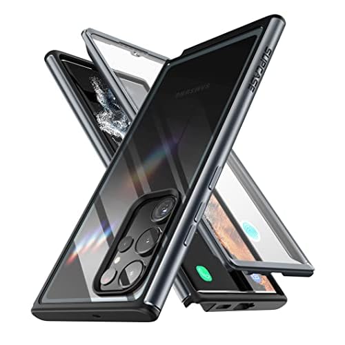 SUPCASE for Samsung Galaxy S23 Ultra Case with Built-in Screen Protector (Edge XT), [Fingerprint Compatible] [Military-Grade Protection] Full-Body Cle