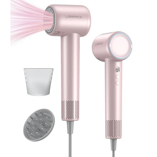 Hair Dryer,150000 RPM Blow Dryer with 500M Negative Ions, Lightweight Ionic Travel Hair Dryer with Magnetic Diffuser & Nozzle for Fast Drying, Low Noi