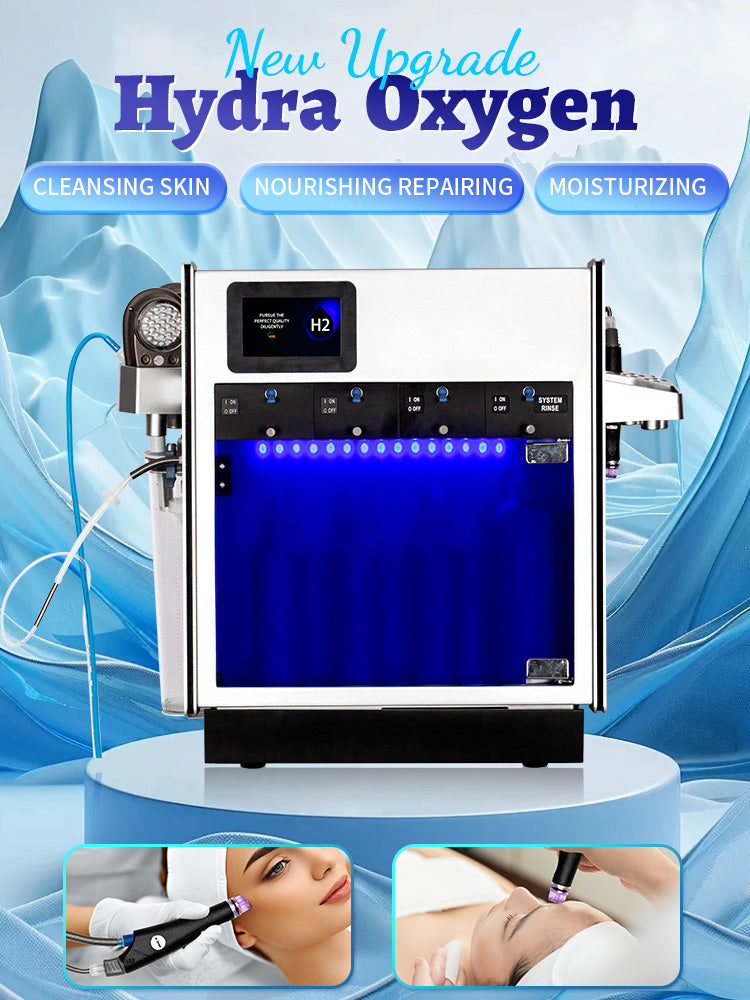 Multi Functional Ultrasonic Oxygen Moisturizing Skincare Machine For Facial Enhancement Cleaning And Removal Of Blackheads
