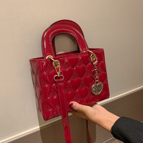 Women Shoulder Bags 2024 New PU Leather Handbag Diamond Lattice Fashion Sequined Flap Brand Designer Lady Cross Body Bags Mini Flap Bag Purs