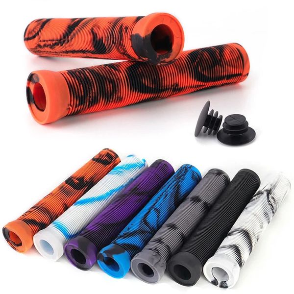 Rubber Bicycle Handlebar Grips Nonslip Mtb Cuffs Lengthening and Thickening Soft Scooter Bike Handle Bar Covers Cycling Parts 241216