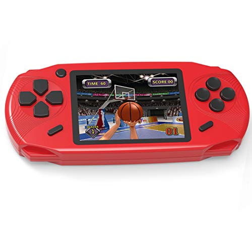 16 Bit Handheld Games for Kids Adults 3.0'' Large Screen Preloaded 100 HD Classic Retro Video Games USB Rechargeable Seniors Electronic Game Player Bi