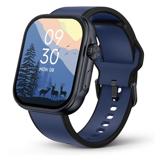 Smart Watch, AI Running Plan, 3ATM Waterproof Fitness Tracker, 1.99" AMOLED Display, Heart Rate Blood Oxygen Sleep Monitoring, Smartwatch for Men Comp