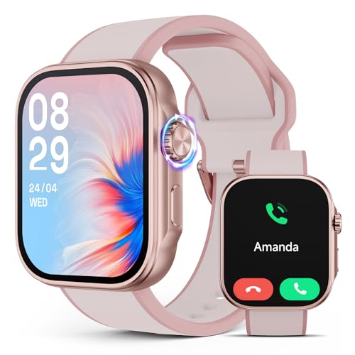 Smart Watch for Women, Blood Pressure Monitor Heart Rate Blood Oxygen Sleep, 3ATM Waterproof Fitness Tracker, 1.99" AMOLED Display, Bluetooth Call Sma
