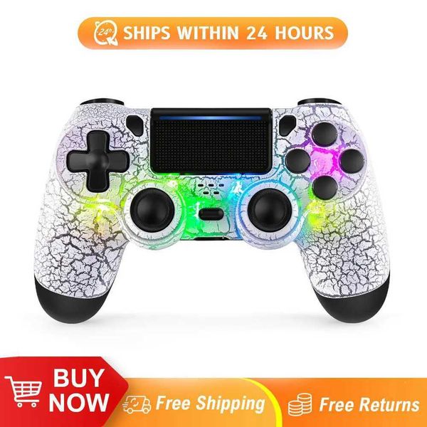 Game Controllers Joysticks 2025 RGB Controller for 4 Slim Pro Joystick Gamepad Dual Vibration Wireless Bluetooth Joypad For PlayStation 4 Jo