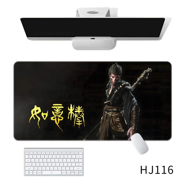 Oversized Black Myth Wukong Mouse Pad Keyboard Pad Computer Desk Mat Dirt Resistant Non Slip Game E-sports Mat Wholesale free shipping