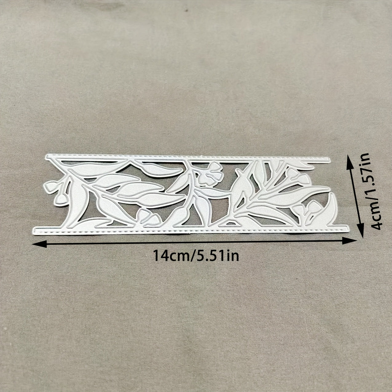 TEMU 1pc Leaf Greeting Card Metal Cutting Dies, Diy Scrapbooking Embossing Stencil, Handmade Greeting Card Making Metal Die Cuts, Gift Card Making