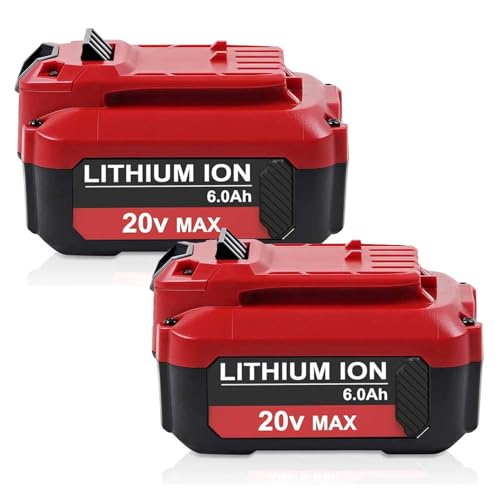 CPY 20V 6AH Battery Replacement for Craftsman 20V Battery 2Pack Compatible with CMCB205 CMCB204 CMCB206 CMCB202 CMCB201 20V Cordless Power Tools 2Pack