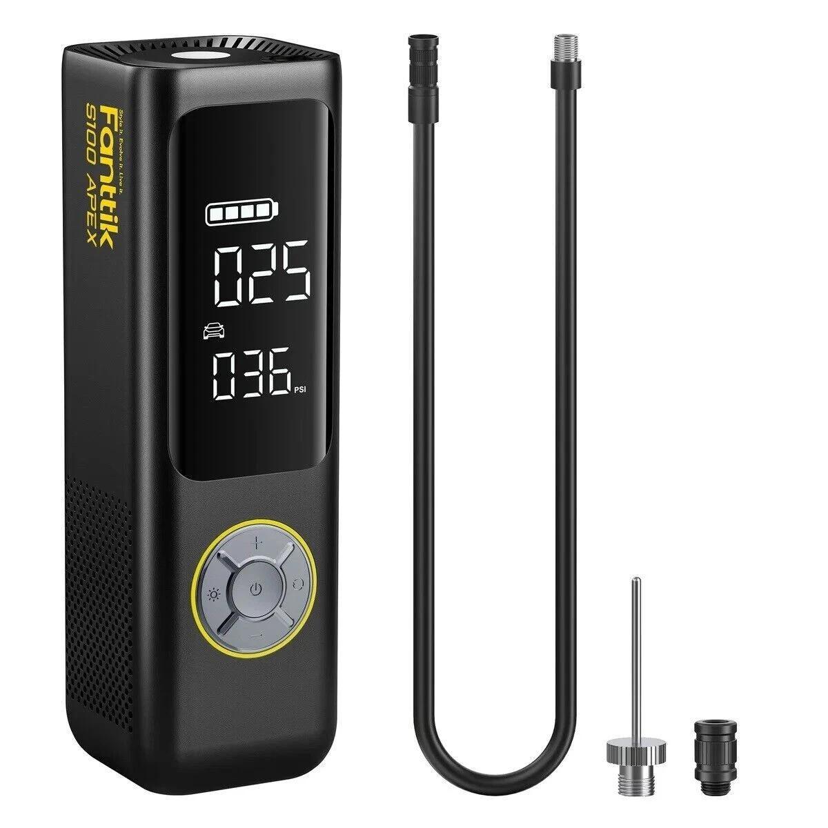 TEMU Tire Inflator Portable Air Compressor 150 Psi Max For Car, Bike