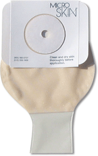 9" 1Pc Drainable Pouch w- Microskin and Washer, Clear, Cut to Fit up to 1 3-4"