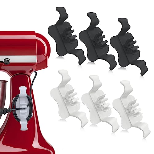 Cord Organizer for Kitchen Appliances, 6 PCS Sticky and Sturdy Cord Wrapper, Kitchen Appliance Cord Organizer Stick on Small Appliances, Mixer, Pressu