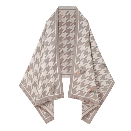 SWAT PANY Scarf for Women Pashmina Blanket Shawls and Wraps Winter Warm Scarves Light Grey